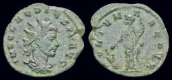 Ancient Coins - Claudius II Gothicus AE antoninianus  Fortuna standing left