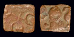 Ancient Coins - Sunga empire Ujjain Dynasty 1/8 karshapana
