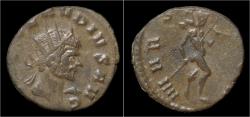 Ancient Coins - Claudius II Gothicus billon antoninianus Mars advancing right.