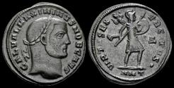 Ancient Coins - Maximinus II , as Caesar,AE follis Virtus advancing right