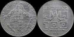 World Coins - Austria 100 schilling 1975- XII Olympic wintergames in Innsbruck