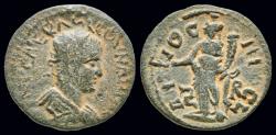 Ancient Coins - Pisidia Antiochia Volusian AE21 Tyche standing left