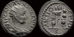 Ancient Coins - Pisidia Antiochia Valerian I AE20 Aquila between two signa