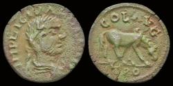 Ancient Coins - Troas Alexandria Valerian AE As horse grazing right