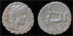 Ancient Coins - L.Procilius AR serrate denarius