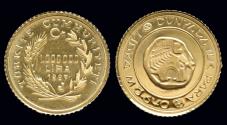 World Coins - Turkey 1 miljoen lira 1997- Lidya Kralligi- Proof in original plastic capsule
