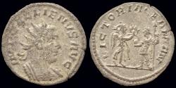 Ancient Coins - Gallienus AR antoninianus Victory facing Gallienus