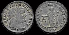 Ancient Coins - Maximianus AE follis Moneta standing front