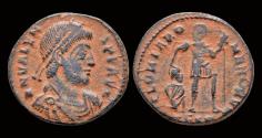 Ancient Coins - Valens AE follis emperor walking right