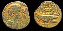 Ancient Coins - Syria Decapolis Gadara Gordian III AE25 galley right