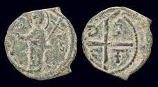 World Coins - Crusader Antioch Tancred, Regent AE follis