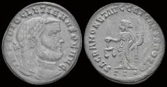 Ancient Coins - Diocletian AE follis Moneta standing to left