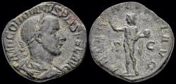 Ancient Coins - Gordian III AE sestertius Sol standing front
