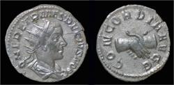 Ancient Coins - Herennius Etruscus AR antoninianus clasped hands
