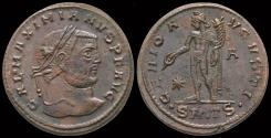 Ancient Coins - Galerius AE follis Genius standing left