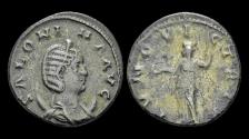Ancient Coins - Salonina billon antoninianus Juno standing front