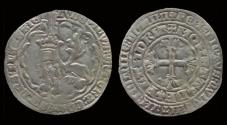 World Coins - Southern Netherlands Lodewijk II van Male dubbele groot botdrager (plak)