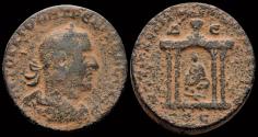 Ancient Coins - Seleucis and Pieria Antioch Trebonianus Gallus AE octassarion shrine