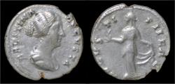 Ancient Coins - Faustina II AR denarius Spes standing facing