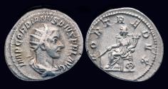 Ancient Coins - Gordian III AR antoninianus Fortuna seated left