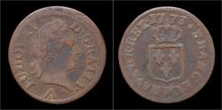 World Coins - France Louis XV liard 1773W