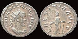 Ancient Coins - Gallienus AR antoninianus Laetitia standing left