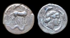 Ancient Coins - Sicily Syracuse Second Democracy AR tetradrachm