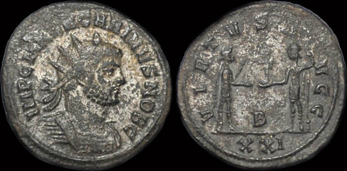 Carinus antoninianus Carinus standing right | Roman Imperial Coins