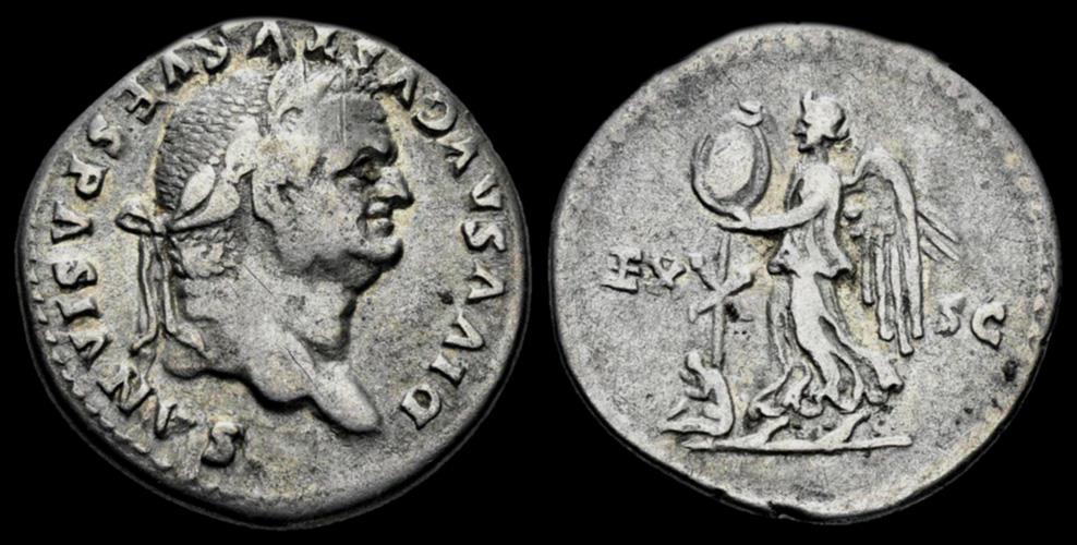 Divus Vespasian AR denarius Judaea Capta commemorative | Roman Imperial ...