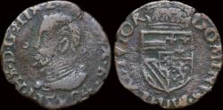 World Coins - Southern Netherlands Brabant Philips II duit 1594