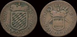 World Coins - Southern Netherlands Liege Maximilian Heinrich von Bayern 1/2 liard no year