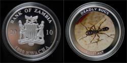 World Coins - Malawi- 10 kwacha 2010- Endangered frogs- Blue poison arrow.