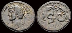 Ancient Coins - Seleucis and Pieria Antioch Marcus Aurelius, as Caesar AE As Large S  C