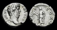 Ancient Coins - Aelius, as Caesar AR denarius Spes advancing left