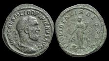 Ancient Coins - Pupienus AE sestertius Providentia standing left