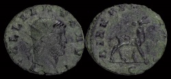Ancient Coins - Gallienus billon antoninianus antelope standing right