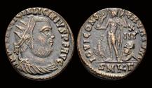 Ancient Coins - Licinius I Silvered follis Jupiter standing to left