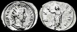 Ancient Coins - Trebonianus Gallus AR antoninianus Pax standing left