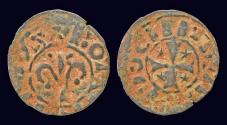 World Coins - Crusader Principality of Antioch Bohémond IV-V AE pougeoise