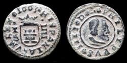 World Coins - Spain Philip IV 4 maravedis 1663