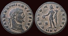 Ancient Coins - Galerius AE follis Genius standing left