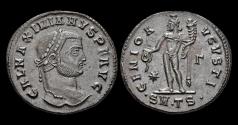 Ancient Coins - Galerius AE follis Genius standing