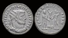 Ancient Coins - Diocletian AE radiatus Diocletian standing right