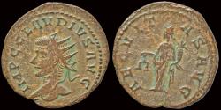 Ancient Coins - Claudius II Gothicus AE antoninianus Aequitas standing left