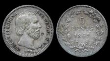 World Coins - Netherland Willem III 5 cent 1862