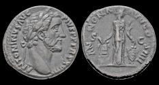 Ancient Coins - Antoninus Pius AE As Annona standing right