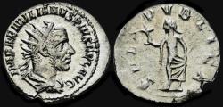 Ancient Coins - Aemilian AR antoninianus Spes advancing left