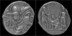Ancient Coins - TI Veturius AR denarius.
