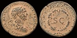 Ancient Coins - Trajan AE semis legend in wreath