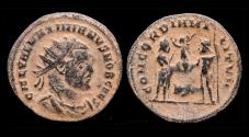 Ancient Coins - Galerius, Caesar radiate follis emperor standing right
